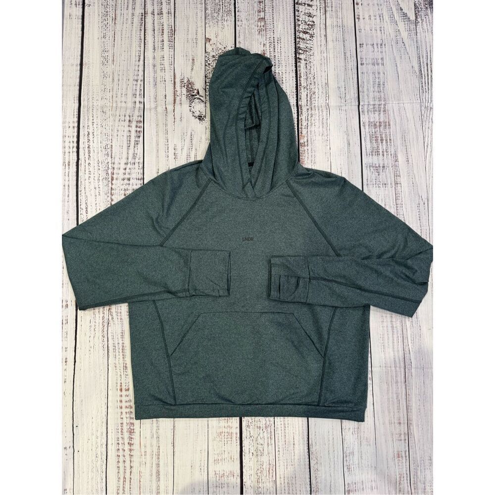 Lndr Nwot The Sunday Supreme Hoodie In Forest Marl Green Size Medium — image 2 of 5